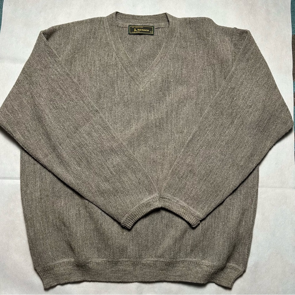 Peru Unlimited alpaca wool vintage v-neck sweater size large